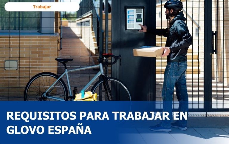 Repartidor de Glovo en España haciendo entrega