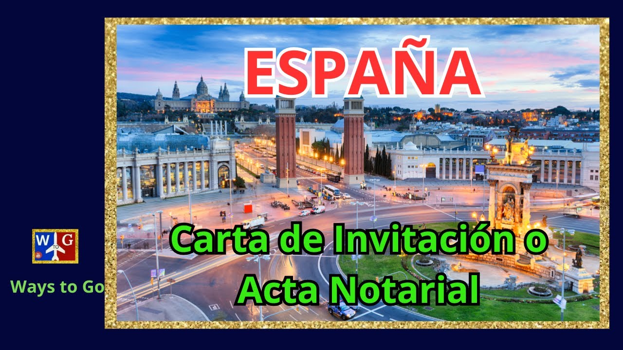 acta de manifestaciones para viajar a españa