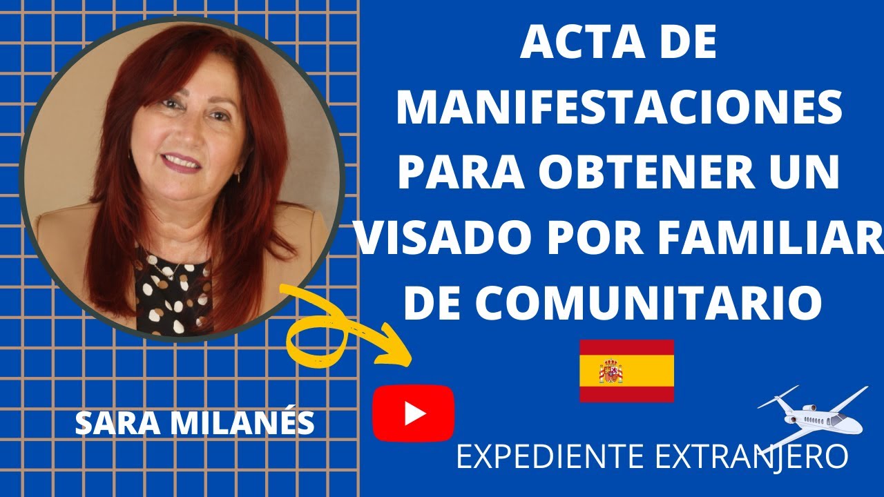 acta de manifestaciones para visado