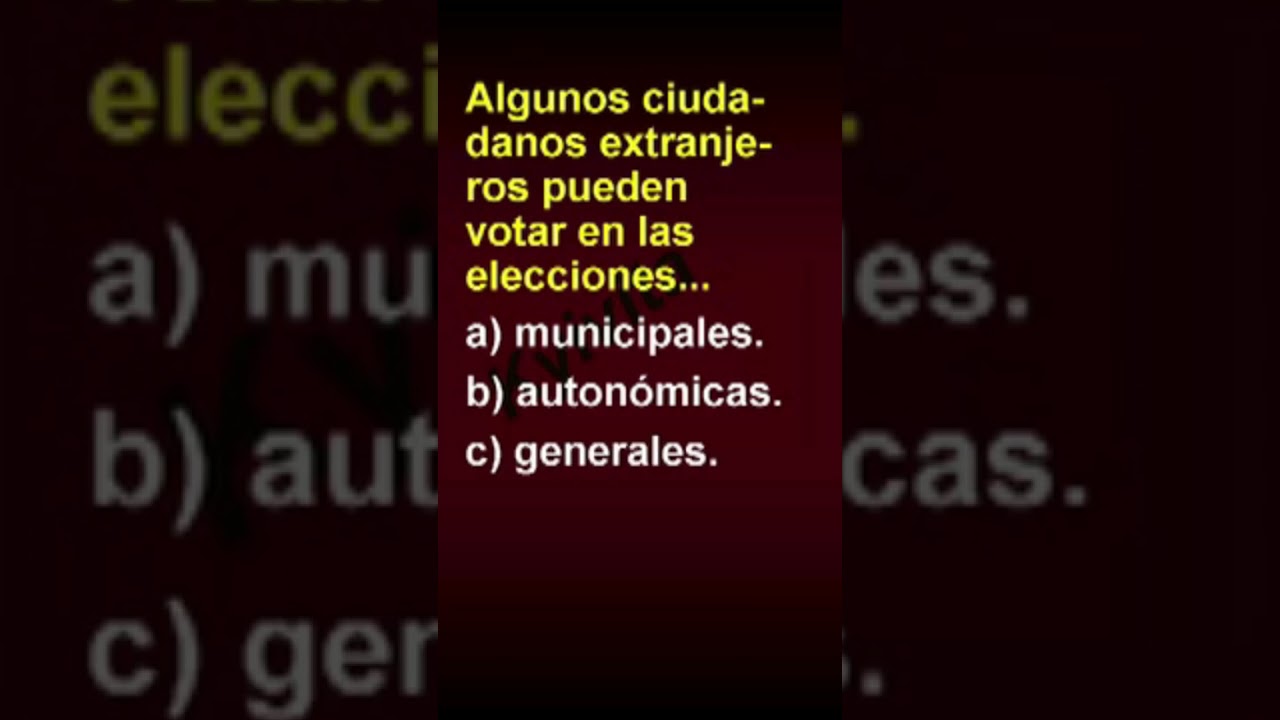 algunos ciudadanos extranjeros pueden votar en las elecciones