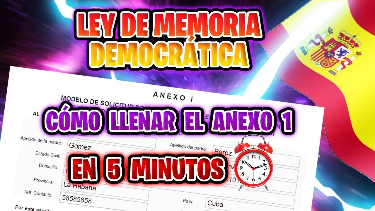 anexo 1 ley de memoria democratica