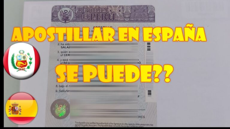 apostillar documentos peruanos en españa