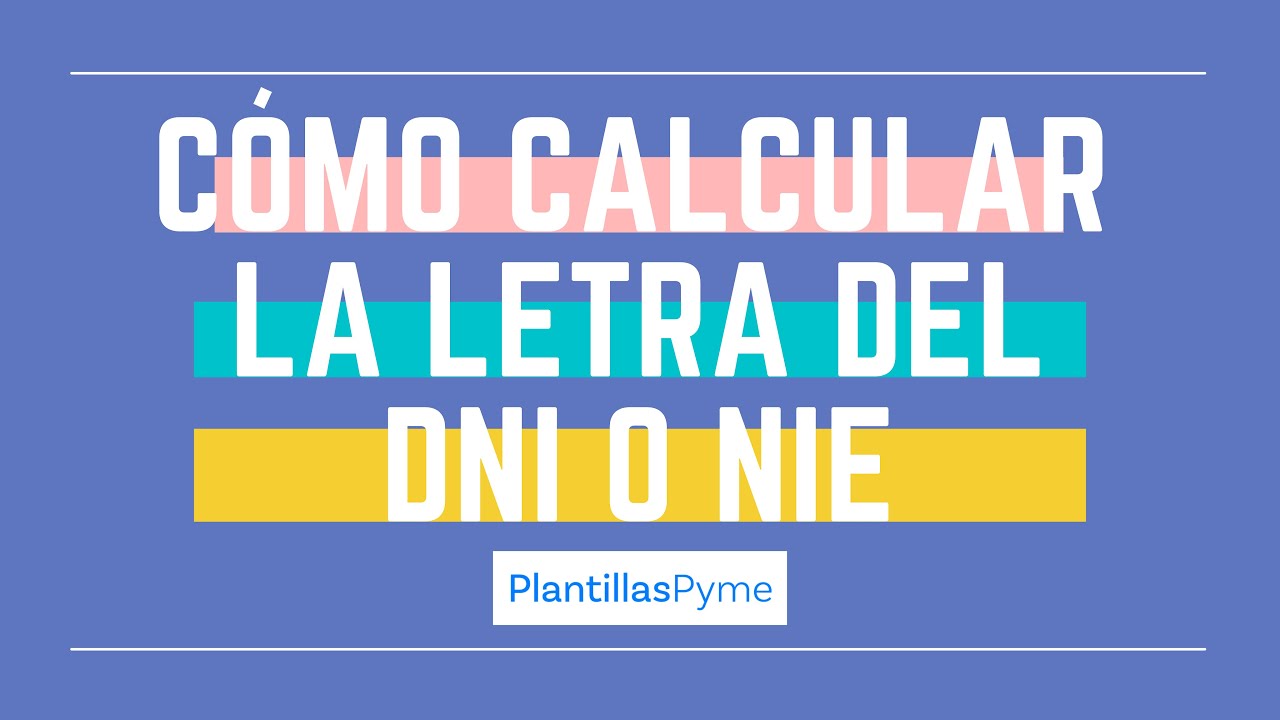calcular la letra del nie