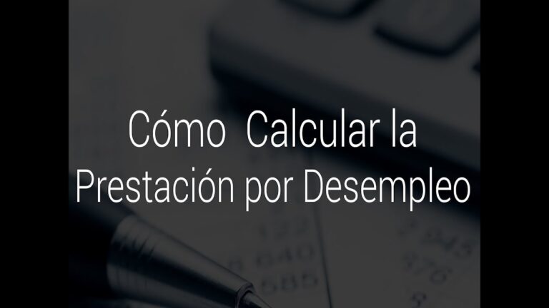 calculo importe prestacion por desempleo