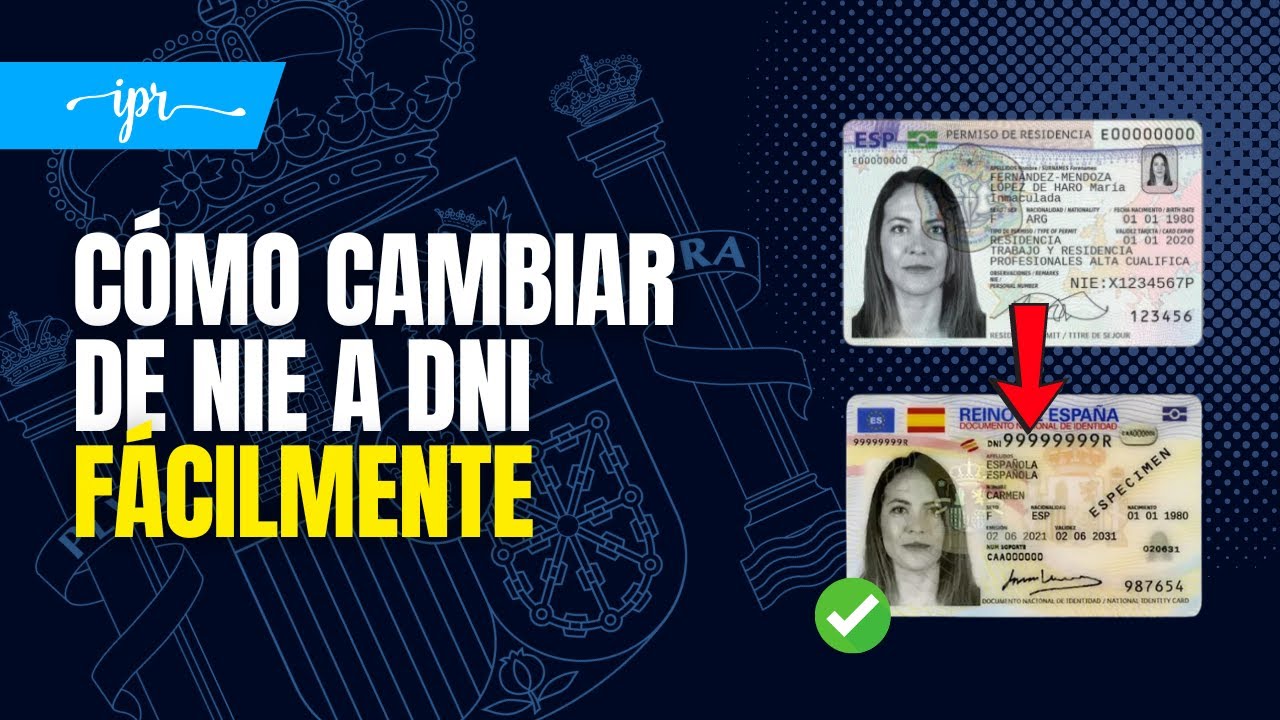 cambio de nie a dni registro de la propiedad