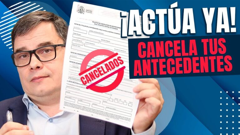 cancelar antecedentes penales antes de tiempo