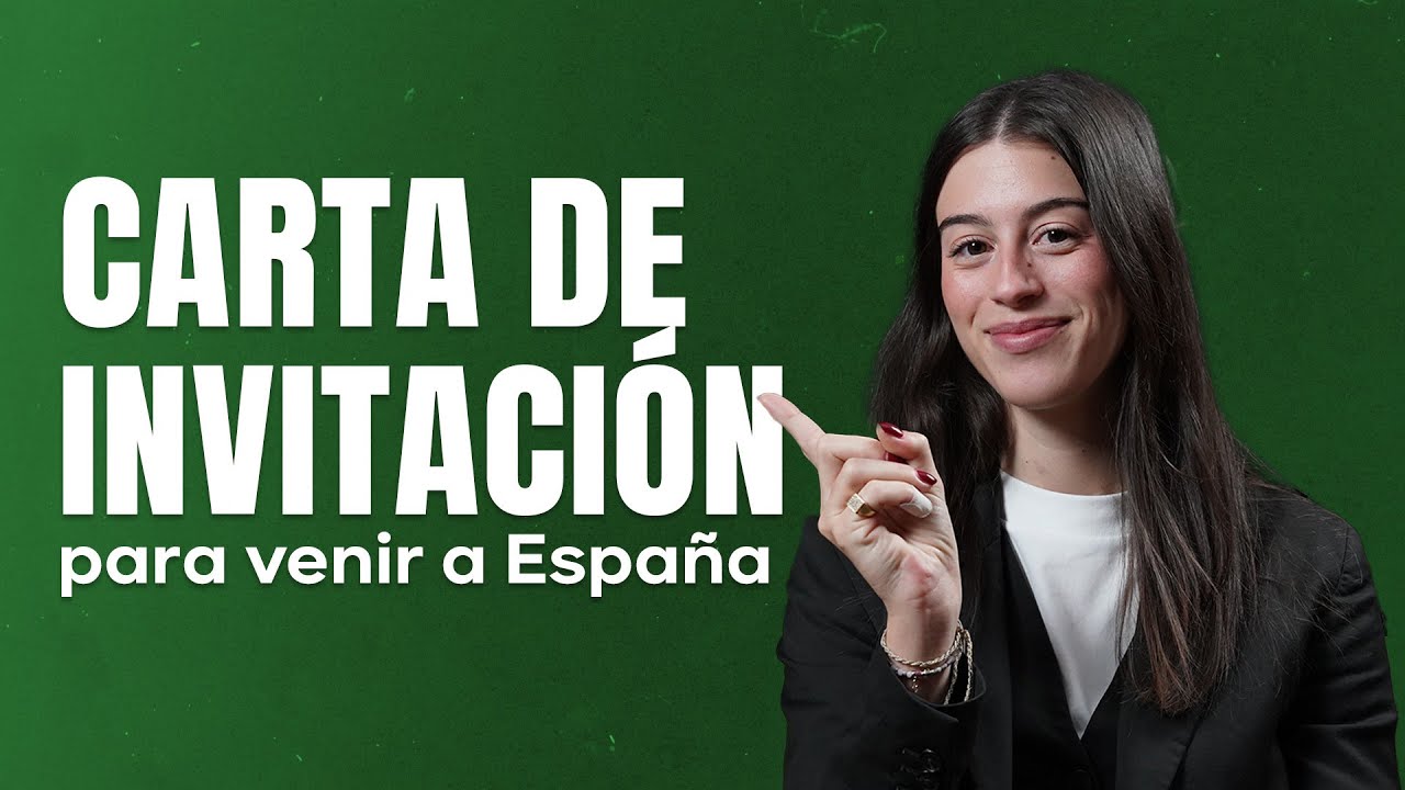 carta de invitacion para entrar a españa
