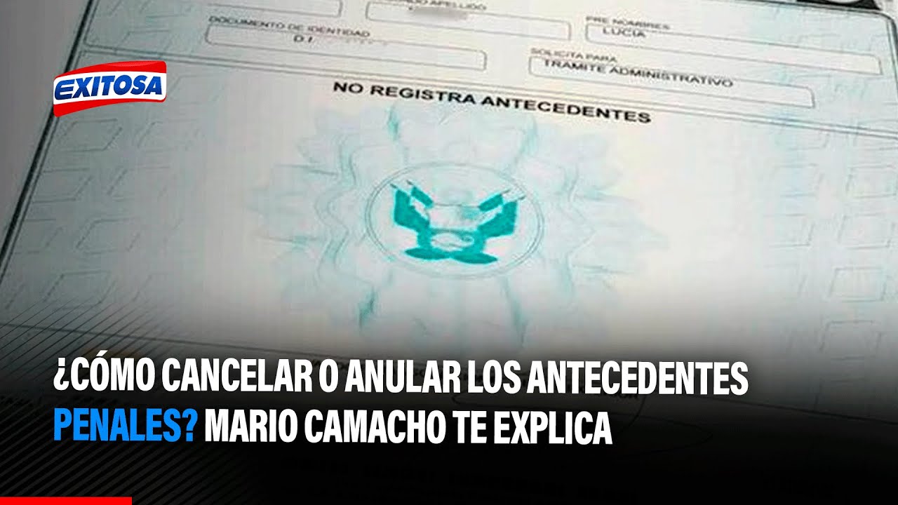 como borrar los antecedentes penales