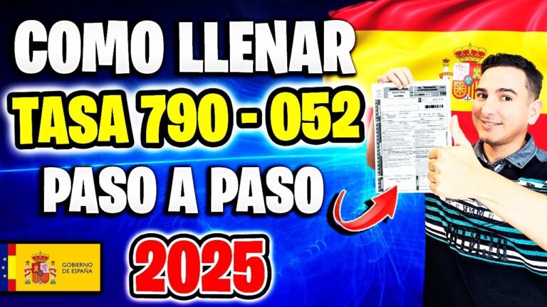 como rellenar la tasa 790 código 052