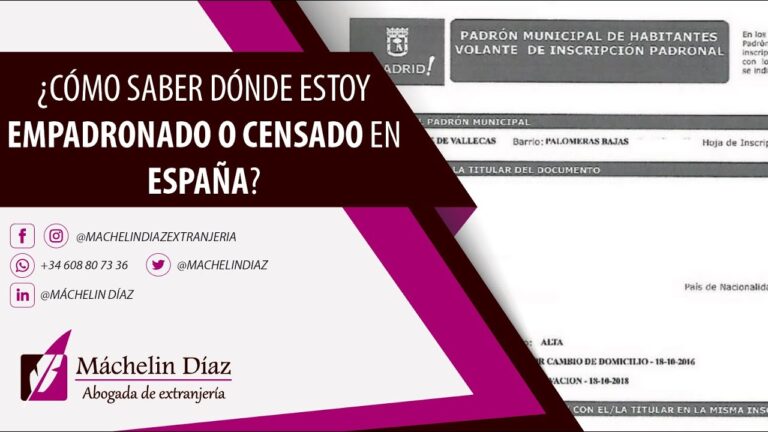 como saber si sigo empadronada