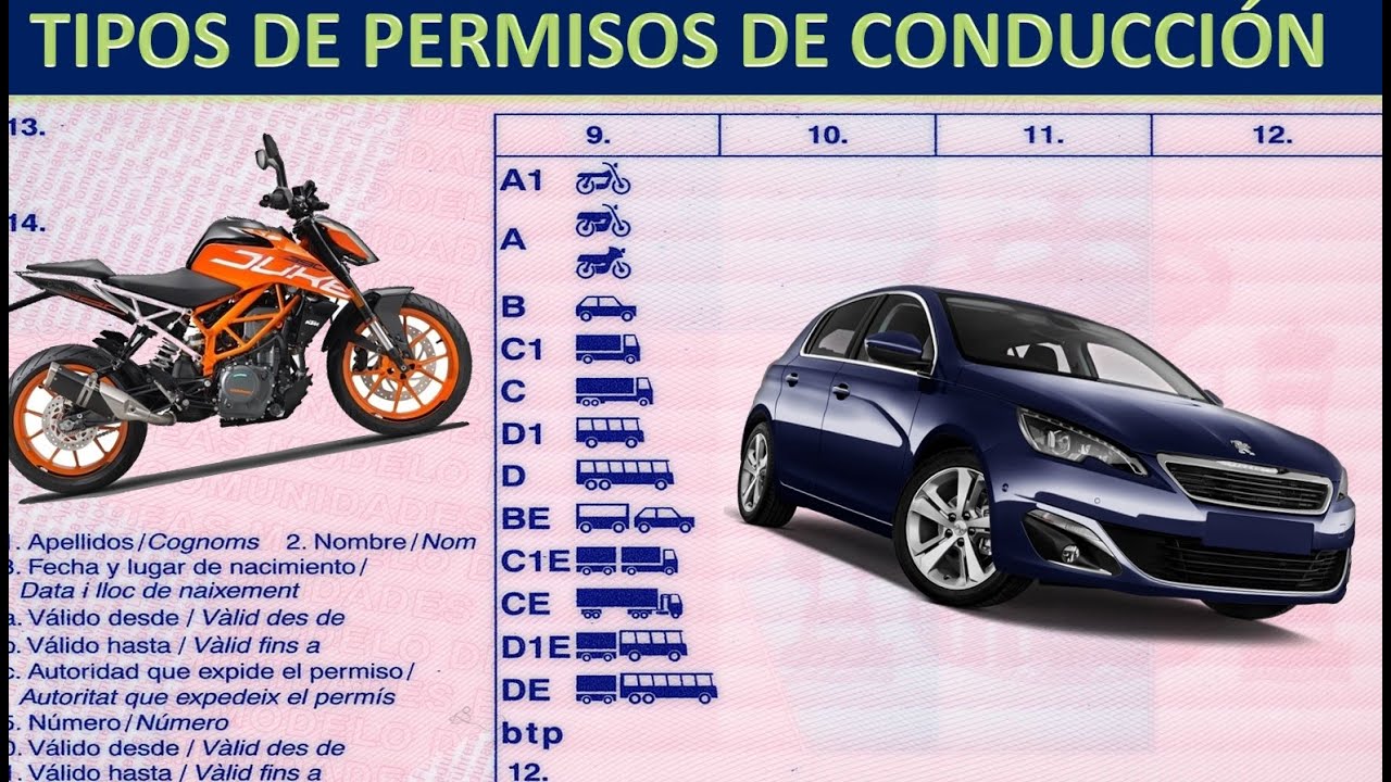 como se llama el permiso de coche