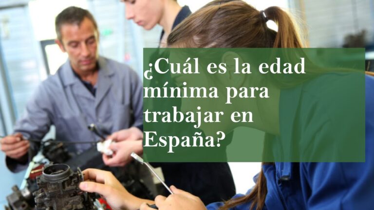 con cuantos años se puede trabajar en españa