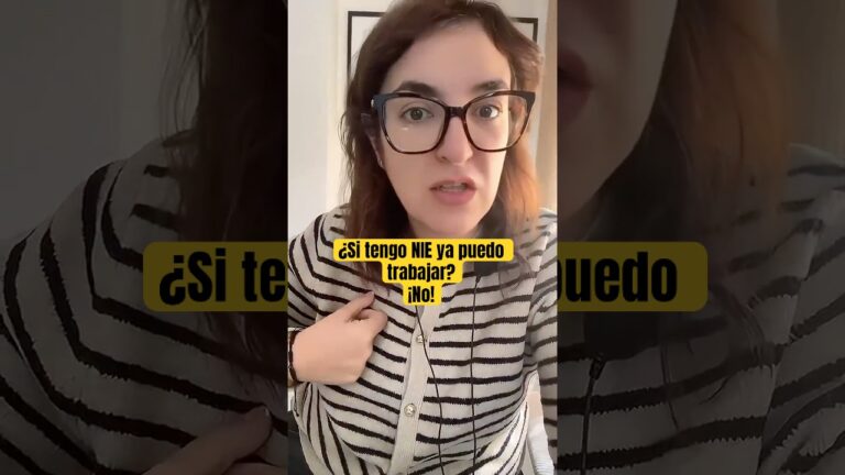 con el nie puedo trabajar