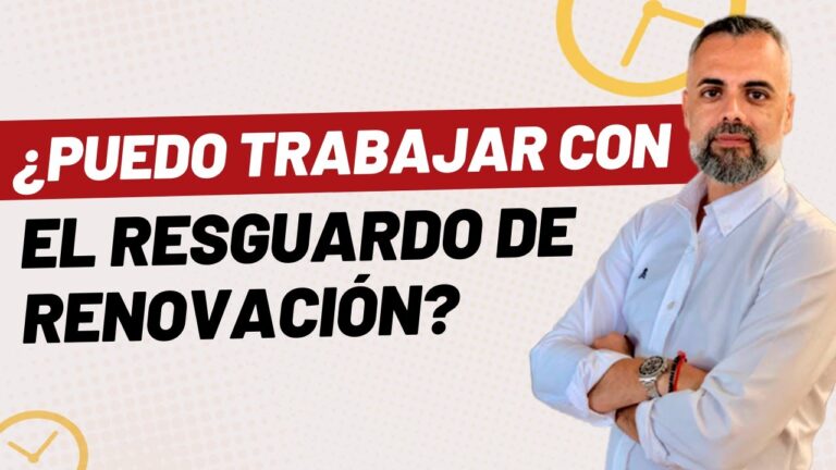 con el resguardo del nie puedo trabajar