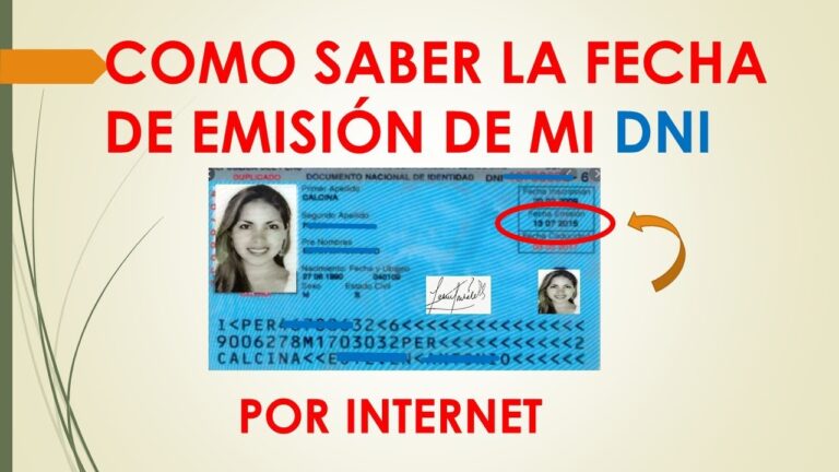 cual es la fecha de emisión del dni