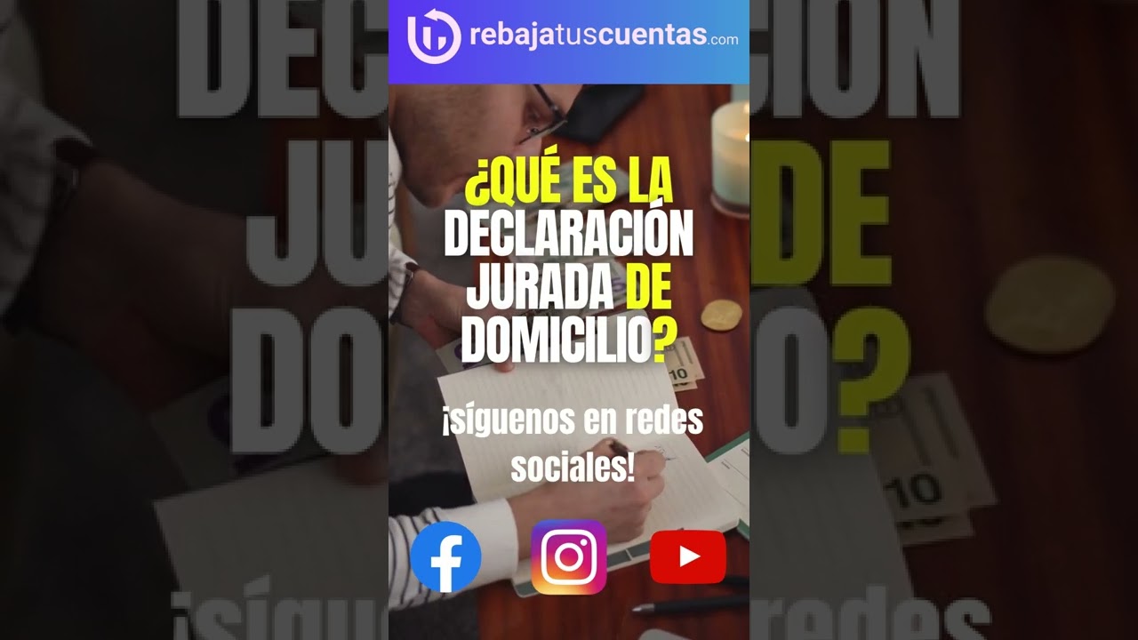 declaración jurada de domicilio españa