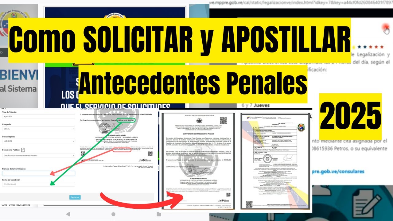 dias para los antecedentes penales