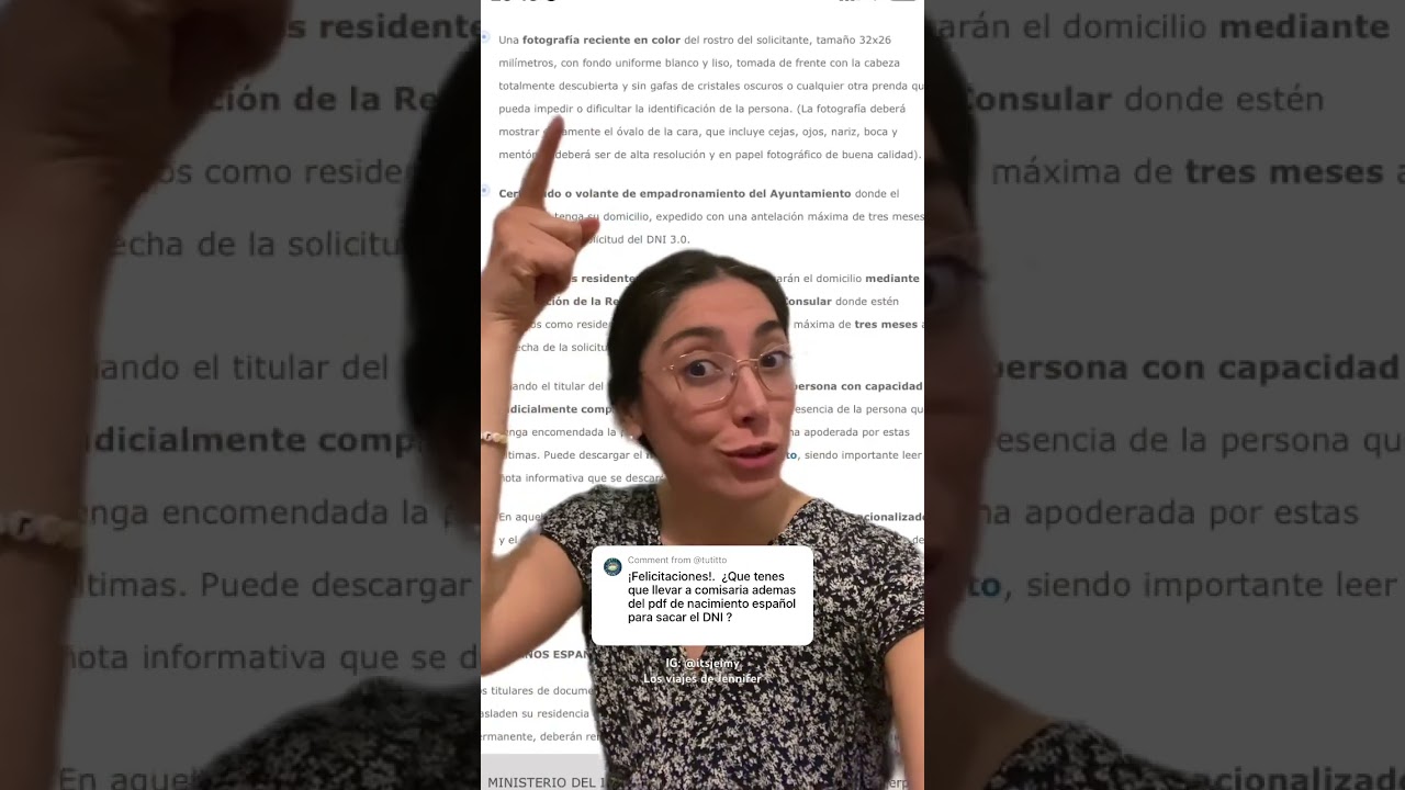 dni que hay que llevar