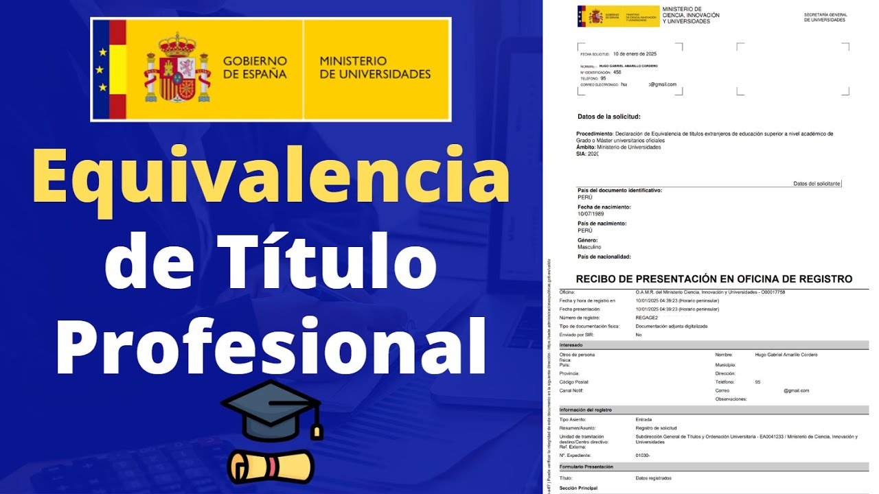 equivalencia de titulos extranjeros en españa