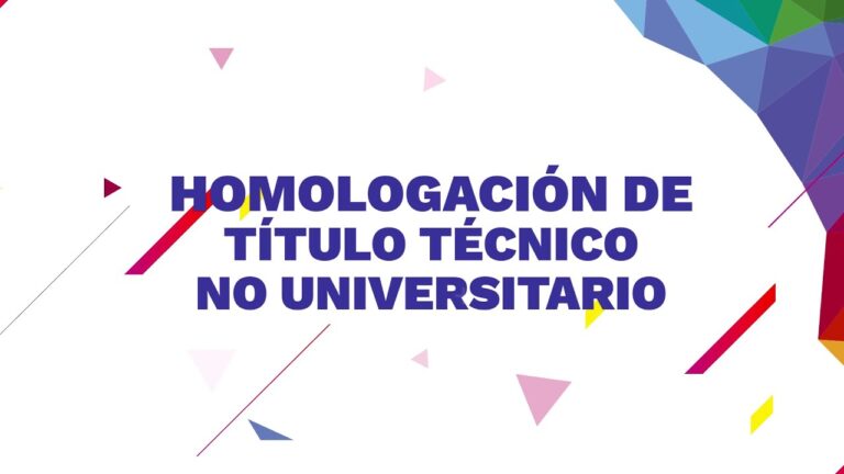 homologación de estudios no universitarios