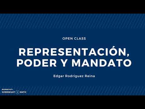 mandato o poder acreditativo del representante voluntario