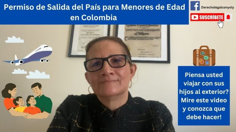 permiso de salida de menores