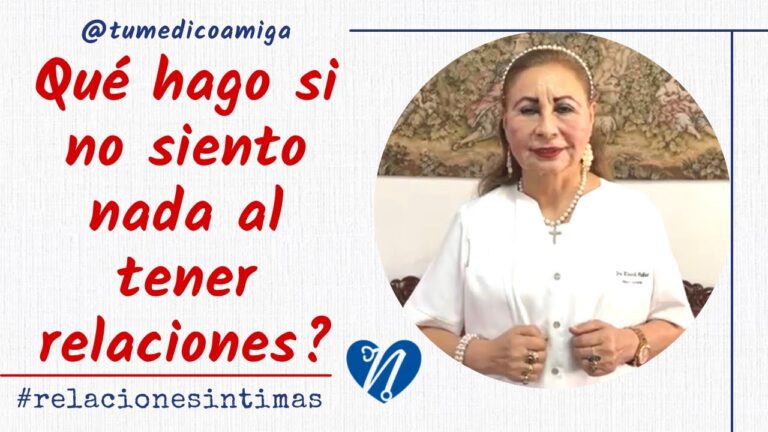 porque no siento nada al tener relaciones con mi esposo