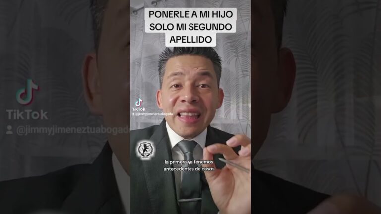 puedo poner mi segundo apellido a mi hijo