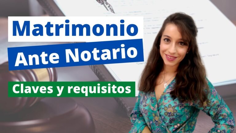 requisitos para casarse ante notario