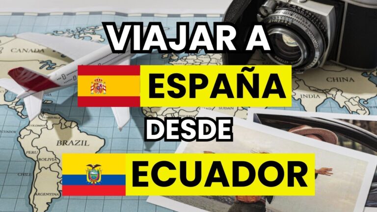 requisitos para entrar a ecuador desde españa