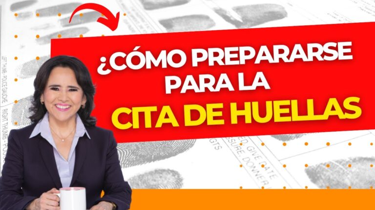 requisitos para poner huellas por primera vez