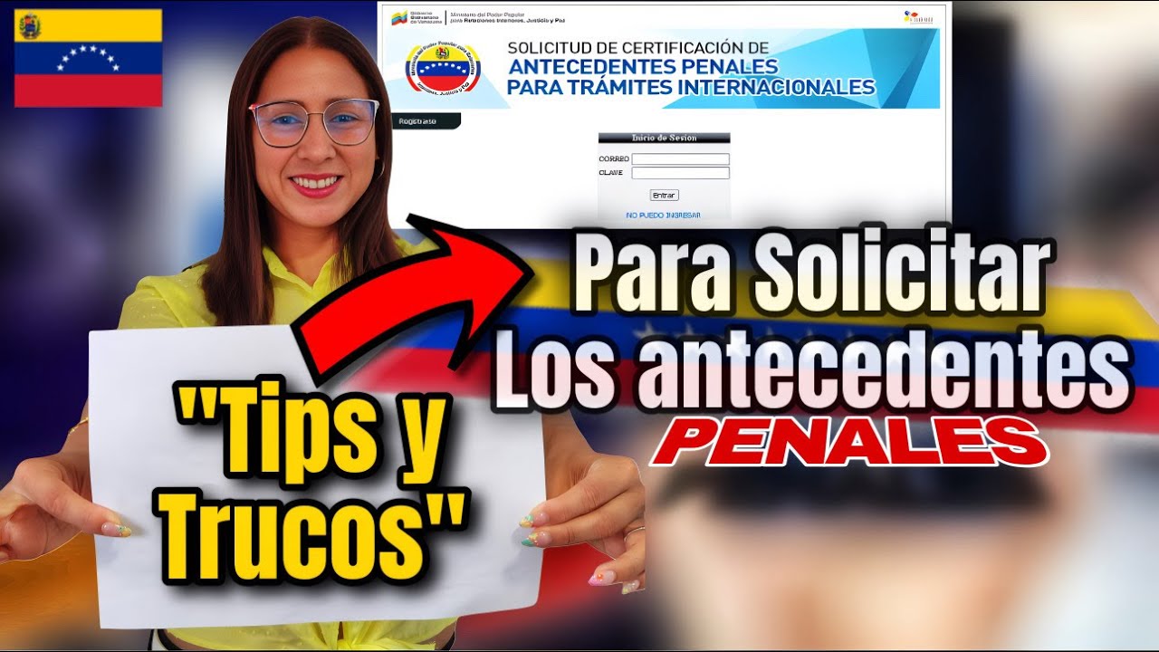 solicitud de antecedentes penales en venezuela