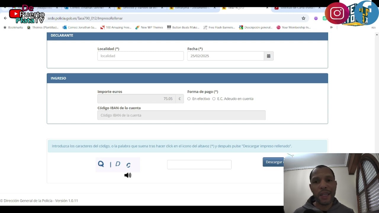 solicitud de expedición de carta de invitación