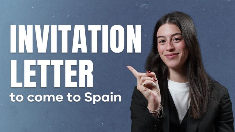 spain invitation letter for visit visa