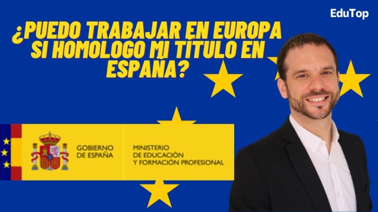 título homologado en españa sirve en europa