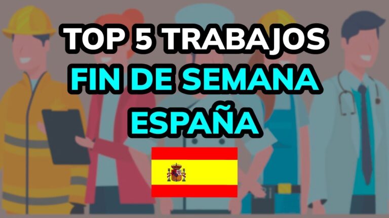 trabajo fines de semana madrid estudiantes
