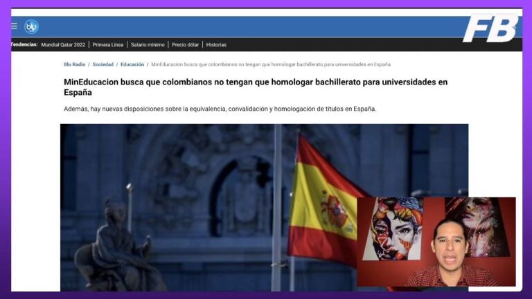 ya no es necesario homologar bachillerato colombiano en españa